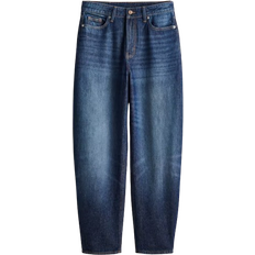 H&M Barrel High Jeans - Dark Denim Blue