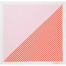 Mads Nørgaard Tøj Mads Nørgaard Soft Cotton Self Tørklæde - Rød/Hvid