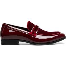 Foam Loafers Stacy Adams Shoes Spratley Moc Toe Saddle Slip On Burgundy 10.5 M