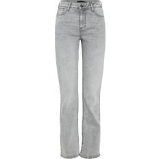 Pieces W30 Jeans Pieces Pckelly Mw Straight Jeans - Light Grey Denim