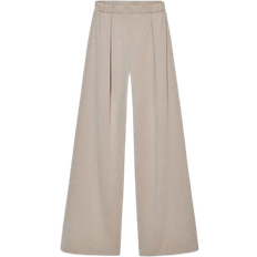 Zara Washed Effect Interlock Trousers - Sand