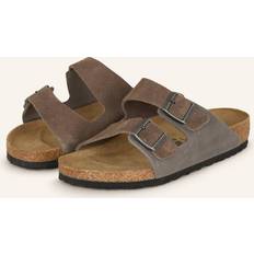 Birkenstock Arizona Sandaler I Olieret Læder - Betongrå