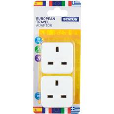 Status European Travel Adaptor 2 Pack