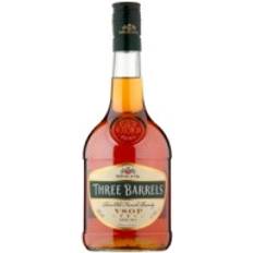 Three Barrels Rare Old French Brandy VSOP Case of 6 70cl