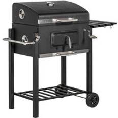 Charcoal BBQs OutSunny Charcoal Grill BBQ Trolley