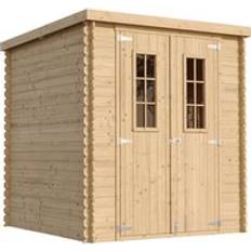Timbela Wooden Garden Shed 7x7 ft 19 mm Planks M309C+M309G (Building Area )