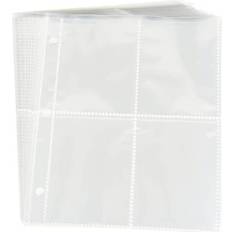 Gaming Accessories Yiran Trading Card Binder Sleeves 4 Pocket 400 Cards 50 Removable Sleeves