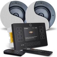 Audio Systems Q Acoustics E120 Black DAB & Bluetooth HiFi System - 2 x AudioKraf
