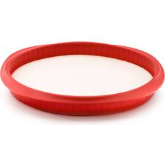 Bagetilbehør Lekue Lékué Quiche Med Tallerken Rød Tærteform 28 cm 28 cm