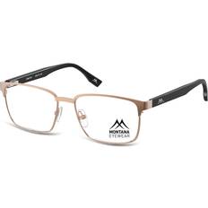 Glasögon & Läsglasögon Montana Eyewear MM576 MM576G 55 Guldiga Glasögon Endast Båge Män