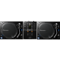 DJ Players Pioneer DJ DJM-250MK2 2x PLX-1000 Turntable