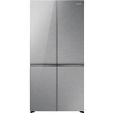 Hisense Freestanding Fridge Freezers - Silver Hisense RQ768N4GVE Total No Frost American Fridge Freezer Silver