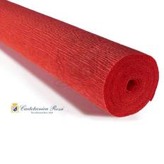 Hobbymaterial Cartotecnica Rossi Kräppapper 618 Tomatröd 180 g Rulle 50 x 250 cm