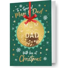 Non Licensed Mum & Dad Parents Christmas Card