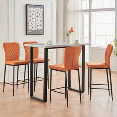 Belony Modern Upholstered Velvet Armless Bar 104 cm H X 39.5 cm W X 47 cm D