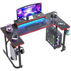 Bestier 60W Gaming Computer Desk With Led Lights