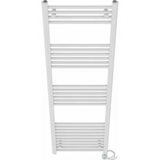 Heated Towel Rails Belfry Heating Fabiola Straight Towel Rail Heated Towel Rails 160cm H x 50cm W x 3cm D White