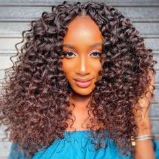 Svolna 3 Packs 2X Ringlet Wand Curl Jamaican Bounce Crochet Hair Extensions 12 Inch
