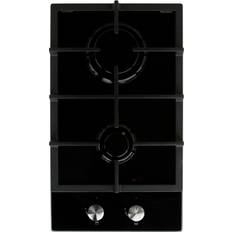 Cookology 30cm Gas On Glass Hob 2-Burner GGH306BK