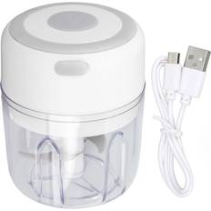 Tooarts Mini Electric Garlic Chopper Large Capacity 250ml White