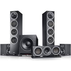 Lautsprecher-Paket mit Surround-Verstärker Teufel Theater 500 Surround 5.1-Set Heimkino-Set Der Spitzenklasse Schwarz