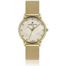 Philipp Plein Women Wrist Watches Philipp Plein Women's Watch Philipp Blanc Jona Doré 18 x 18 mm