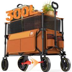 300L Extra Large Collapsible Folding Wagon Carts