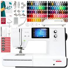 Sewing Machines Bernette b77 deco sewing & quilting machine bundle with 100 thread spools