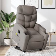 vidaXL Relaxsessel Mit Aufstehhilfe Stoff Taupe Sessel