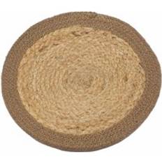 Jute Place Mats Ancient Wisdom 30cm Jute & Cotton Place Mat Natural