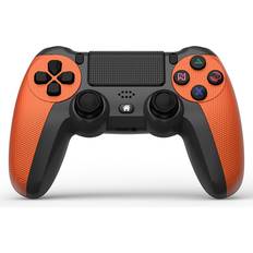 Game Controllers VIELLAN Orange For Sony PS4 Controller Bluetooth Compatible Vibration Gamepad