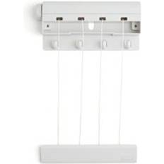 Dunelm Retractable 4 Line Clothes Airer - White