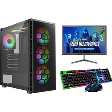 Windows 8.1 Desktop Computers FCS Fast Gaming PC Bundle Intel Core i5-4570 16GB RAM 1TB GT730 22'' Monitor