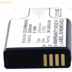 GPS-mottagare k.A. Akku für Garmin 010-11599-00 Li-Ion 3,7 Volt 2200 mAh schwarz