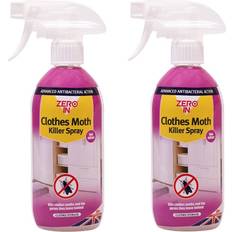 STV 2x Clothes Moth Killer Spray Antibacterial Ready To Use Treatment 500ml