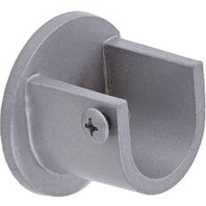 Mounts & Hooks for Curtains Lister Cartwright Metal Finish Pack of 1 Matt Silver Wall Bracket