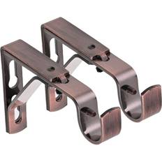 Mounts & Hooks for Curtains Lister Cartwright Metal Finish Pack of 2 Antique Copper Extendable Bracket