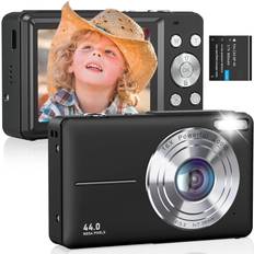 Black Digital Camera 1080P 44MP Full HD