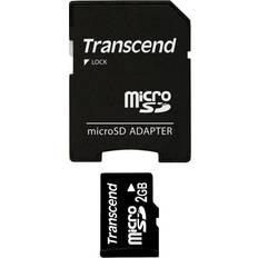 Memory Cards & USB Flash Drives Transcend 2 GB microSD Flash Memory Card TS2GUSD