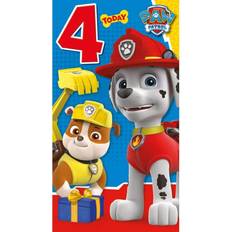 Paw Patrol Age 4 Birthday Card