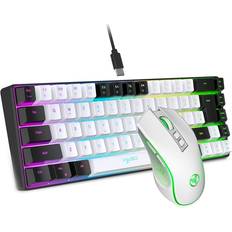 Tauoh 68 Keys Mechanical Keyboard Compact for PC Gaming B