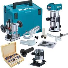 Makita DRT50ZJX2 18V Cordless Brushless Router Trimmer Plunge Base 12pcs