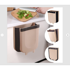 Hanging Trash Can Folded Collapsible Trash Bin Small Compact Garbage