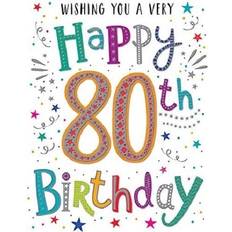 Regal Dazzles Wishing You A Very Happy 80th Birthday Card