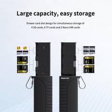 Memory Card Readers Tomtop Jms Multifunctional Memory Card Reader Storage Box 2-in-1 5Gbps