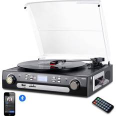 Turntable with speakers Digitnow Bluetooth Turntable With Stereo Speakers