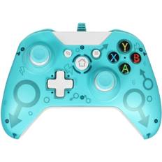 Game Controllers Vehhe PC Wired Controller Light Blue