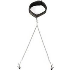 Sei Mio Twin Tweaks Velvet Collar with Nipple Clamps