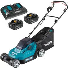 Makita Lawn Mowers Makita DLM382 18V 36V LXT Cordless Lithium Lawn 2 x 5.0Ah Battery Powered Mower