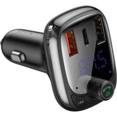 FM-sändare Hpa 2in1 Bluetooth Sändare Laddare För Bil S-13 Overseas Edition Svart